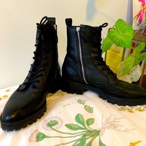 Size 11 Sleek Leather Dolce Vita Combat Boots